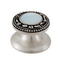 Vicenza Designs K1149 San Michele Mother Of Pearl Stone Insert Knob Small Antique Nickel 