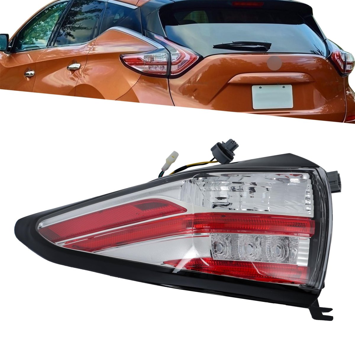 Left Outer Rear Tail Light Replacement For Nissan Murano 2015-2018 Lamp Assembly Lh Ni2804103 26555-5aa0b