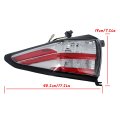 Left Outer Rear Tail Light Replacement For Nissan Murano 2015-2018 Lamp Assembly Lh Ni2804103 26555-5aa0b