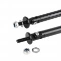 X Autohaux 2pcs Car Universal Adjustable Front Bumper Lip Lever Splitter Support Rod Black