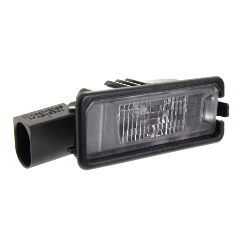 License Plate Lights Assembly Pair With Bulbs For Volkswagen Golf 2010 2011 2012 2013 2014 Fits Vw2870108 And 1k8943021 Driver