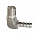 Metalwork 304 Stainless Steel Barb Fitting 3 8 Hose X 1 Npt Male 90 Degree Elbow Adapter Pc 