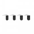 Richelieu Hardware 555100900 Adjustable Furniture Leg Leg-555 Matte Black 4 Piece 