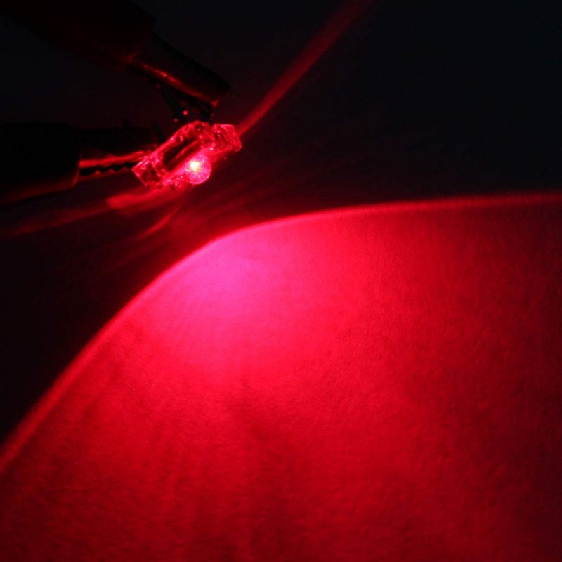 20 Pcs Piranha Red Led Diode Lights Super Flux 4 Pins Clear Dc2-2 2v Lighting Bulb Lamps Electronics Components Light Emitting