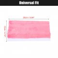 X Autohaux 4 Pcs Plush Car Seat Belt Protector Pads Shoulder Strap Seatbelt Soft Comfort Cover Universal Pink