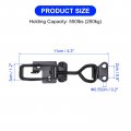 Uxcell 6 Pack Adjustable Toggle Clamp Metal Pull Latch 4002 Style Quick Release For Cabinet Door Case Trunk Black Not Included