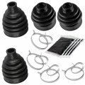 Caltric 2 Front Axle Inner Outer Cv Boot Kit For Compatible With Yamaha Rhino 700 Yxr700f 4wd Fi 2008-2013