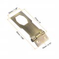 Uxcell 3-inch Keyed Hasp Locks Zinc Alloy Twist Knob Locking W Screws For Door Cabinet Alike Bronze Tone 3pcs