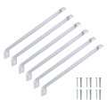 White Wire Shelving Support Bracket For 12 And 16 Deep Shelves With Anchors Screws Replacement Closetmaid 6 Pack 