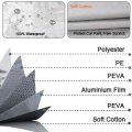 Waterproof Car Cover For 2006 2024 Mercedes Benz Gl Gls Class 450 450d 6 Layer Silver All Weather Protection With Zipper Door