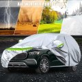 Waterproof Car Cover For 2006 2024 Mercedes Benz Gl Gls Class 450 450d 6 Layer Silver All Weather Protection With Zipper Door