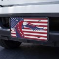 Graphics More Patriotic Red White And Blue American Bald Eagle Over Usa Flag Novelty Metal Vanity Tag License Plate