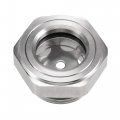 Oil Liquid Level Gauge Sight Glass G3 4 Male Threaded 304 Stainless Steel Air Compressor Fittings With Gasket Silver Tone 