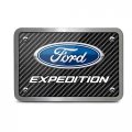 Ipick Image Made For Ford Expedition Black Carbon Fiber Texture Plate Billet Aluminum 2 Inch Tow Hitch Cover
