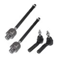 4pcs Front Inner Outer Tie Rod Ends Kit Suspension Steering End For Dodge Dakota Durango Drag Link No Ev432 Es3572 Es3573 
