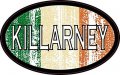 Stickertalk Oval Irish Flag Killarney Vinyl Sticker 4 Inches By 2 5 