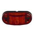 Amber Red 2 5 Diode Oval Led Trailer Truck Clearance Light Side Marker 4pcs