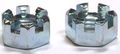 1-14 Slotted Hex Nuts Steel Zinc 60 Pc Carton 