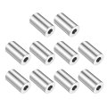 10pcs Stainless Steel Spacers 5 16 In Bore X 3 4 Od 1 Length Round Metal Screw Bushing For M8 Screws Bolts And Rods Silver 