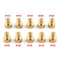 Lirun 10-pack Carburetor Main Jets 112 115 118 120 122 125 128 130 132 135 Set Replace M5 For Dellorto Sha Shb Ua Ub Phbg