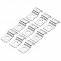 Uxcell 30 Pcs Pipe Strap 304 Stainless Steel Support Fit For 1 4in 6mm Tube Tension Clip With Hole 3mm Height Continuouss Emt
