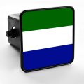 Durable Trailer Hitch Cover Flag Of Sierra Leone Leonean 