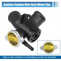 Uxcell No 21501-9ha0a 21430-8991c Engine Radiator Filler Neck With Fully Sealed Cap For Nissan Altima 2 5l L4 2007-2013 Plastic
