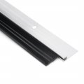 Uxcell Door Brush Bottom Sweep Silver Tone Aluminum Alloy Holder W 0 87-inch Black Rubber Strip 1000mm X 40mm Approx 39 37-inch