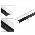 Uxcell Door Brush Bottom Sweep Silver Tone Aluminum Alloy Holder W 0 87-inch Black Rubber Strip 1000mm X 40mm Approx 39 37-inch