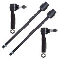 4 Piece Front Inner And Outer Tie Rod End Es3459 Ev195 For Buick Allure 2005 To 2009 Lacrosse Century Regal Chevrolet Impala 