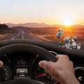 Car Dashboard Decoration Cute Ornament Lovely Couple Kissing Boy Girl Interior Gray