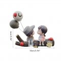 Car Dashboard Decoration Cute Ornament Lovely Couple Kissing Boy Girl Interior Gray
