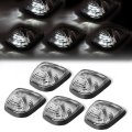 Auto Dynasty For Ford Superduty 5 X Led Cab Roof Top Lights Wiring Chrome Housing White 