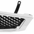 Fo1200430 Factory Style Front Bumper Grill Grille Assembly With Chrome Compatible Ford Focus 2005-2007 Matte Black