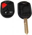 Hqrp Remote Key Shell Case Fob W 4 Buttons Compatible With Ford Edge Expedition Flex Fusion Taurus Lincoln Mks Mkx Mkz
