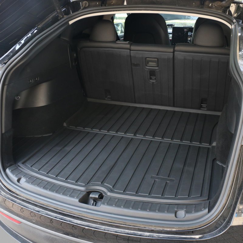 Ikon Motorsports Protector Backrest Covers For 2020-2023 Tesla Model Y Black Injection Tpe All Weather Waterproof Anti-slip