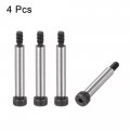 Uxcell Alloy Steel Hexagon Socket Head Shoulder Screws Bolts 1-1 2 Length 1 4 Dia 10-24 Thread 4pcs