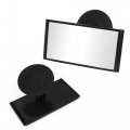 Uxcell Vehicle Car Suction Cup Rectangular Parking Rear View Mirror Black
