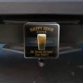 Happy Hour Zone No Work Beyond This Point Beer Tow Trailer Hitch Cover Plug Insert