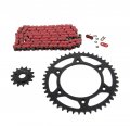 Fits Honda Xr400r 400 R Red O Ring Chain And Sprocket 14 45 110l
