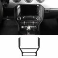 Center Console Navigation Screen Panel Cover For Ford Mustang 2015 2023 Carbon Fiber Grain Interior Decoration Frame Trim 