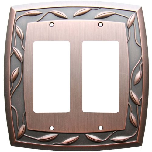 Allen Roth Dark Oil-Rubbed Bronze TRIPLE TOGGLE Switch Wall Plate 3-Gang 