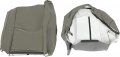 Kuafu Seat Cover Compatible With 2000-2002 Chevrolet Chevy Tahoe Suburban 1500 2500 Artificial Leather Light Pewter Gray