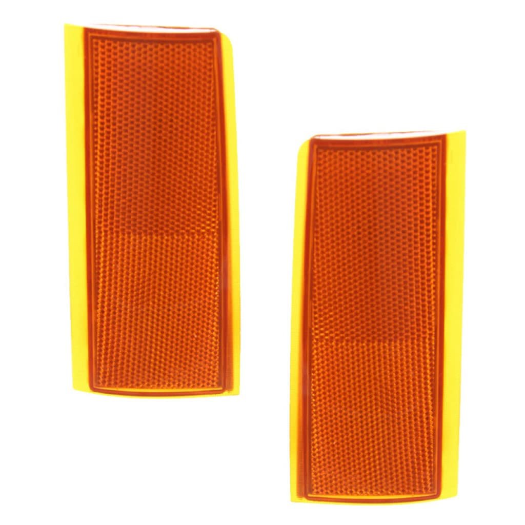 Side Marker Light Assembly Pair For Gmc C3500 Heavy Duty 2001 2002 Front Driver And Passenger Amber Gm2556101 Gm2557101