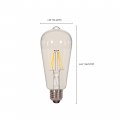 Satco S9895 Medium Bulb In Light Finish 5 50 Inches 1 Count Pack Of Clear