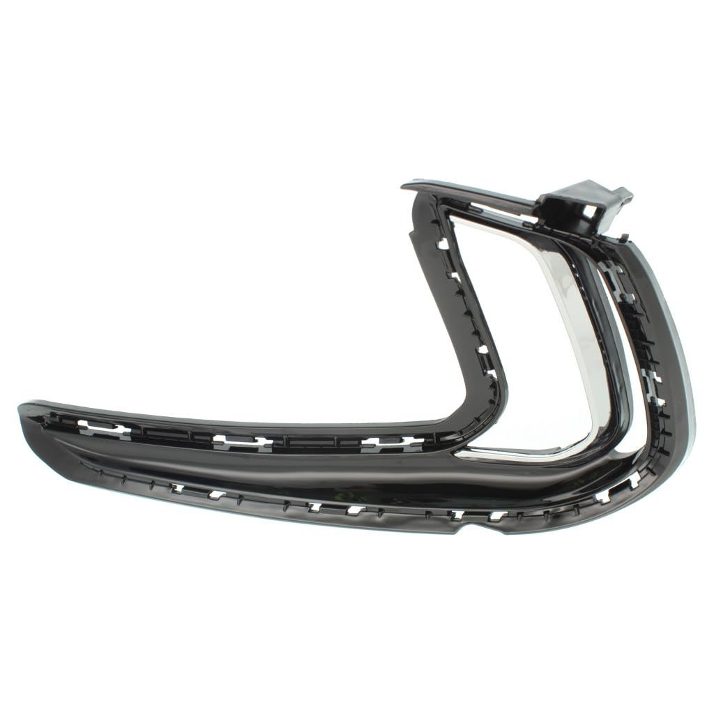 Front Bumper Trim Driver Side For Hyundai Elantra 2017 2018 Upper Outer With Daytime Running Light Primed Replacement