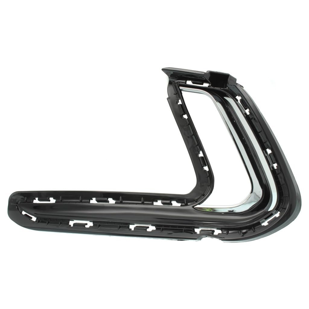 Front Bumper Trim Driver Side For Hyundai Elantra 2017 2018 Upper Outer With Daytime Running Light Primed Replacement