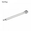 Uxcell 304 Stainless Steel Cotter Pins 5mm X 55mm Hairpin Clip Fastener Fitting For Automotive Mechanics Silver Tone 15pcs
