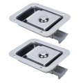 2pcs Trailer Paddle Door Latch Handle Stainless Steel Lock With 2 Keys For Toolbox Secure Truck And Rv Use