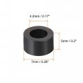 Uxcell Nylon Round Spacer Washer 4 2mm Id 7mm Od 5mm Height For M4 Screws Black 100pcs